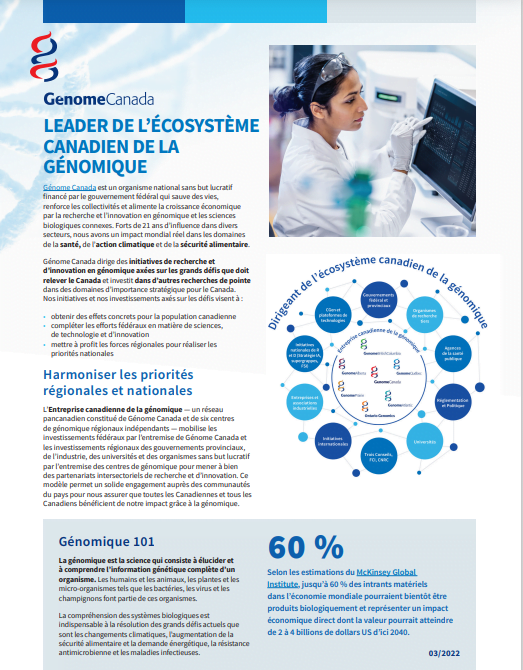 Document sur Genome Canada